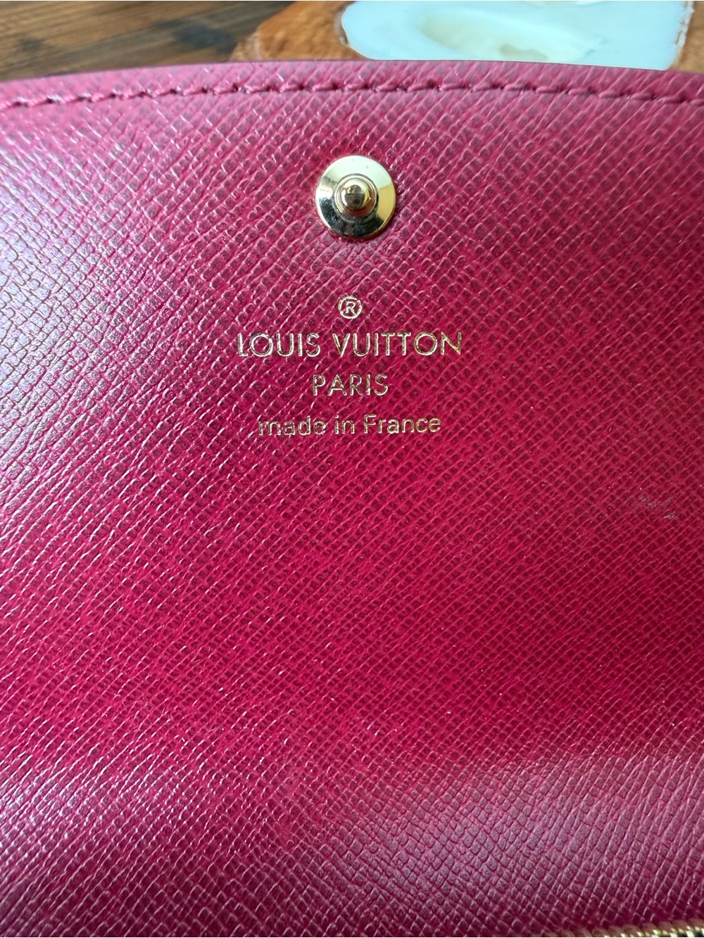 Louis Vuitton Emilie Wallet in Monogram Fuscia - Picture 12 of 14